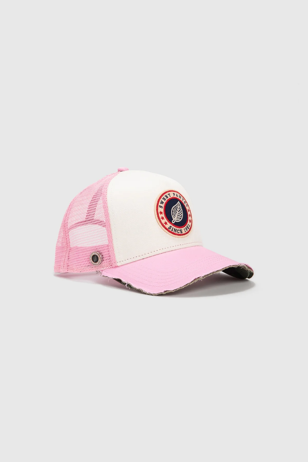 HOME RUN CAP — Casquette bi-colore en coton et filet - Peony