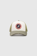HOME RUN CAP — Casquette bi-colore en coton et filet - Sage
