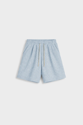 SEER SHORT — Short en seersucker - Air Blue