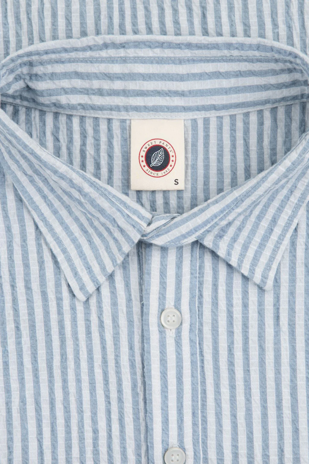 SEER SHIRT — Chemise en seersucker - Air Blue