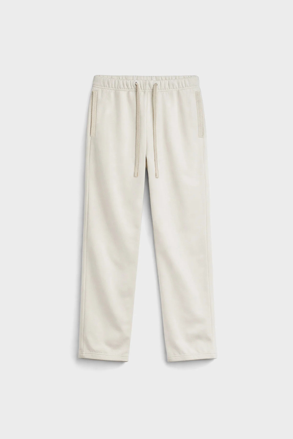 WASH STRAIGHT — Pantalon coupe droite en molleton lavé