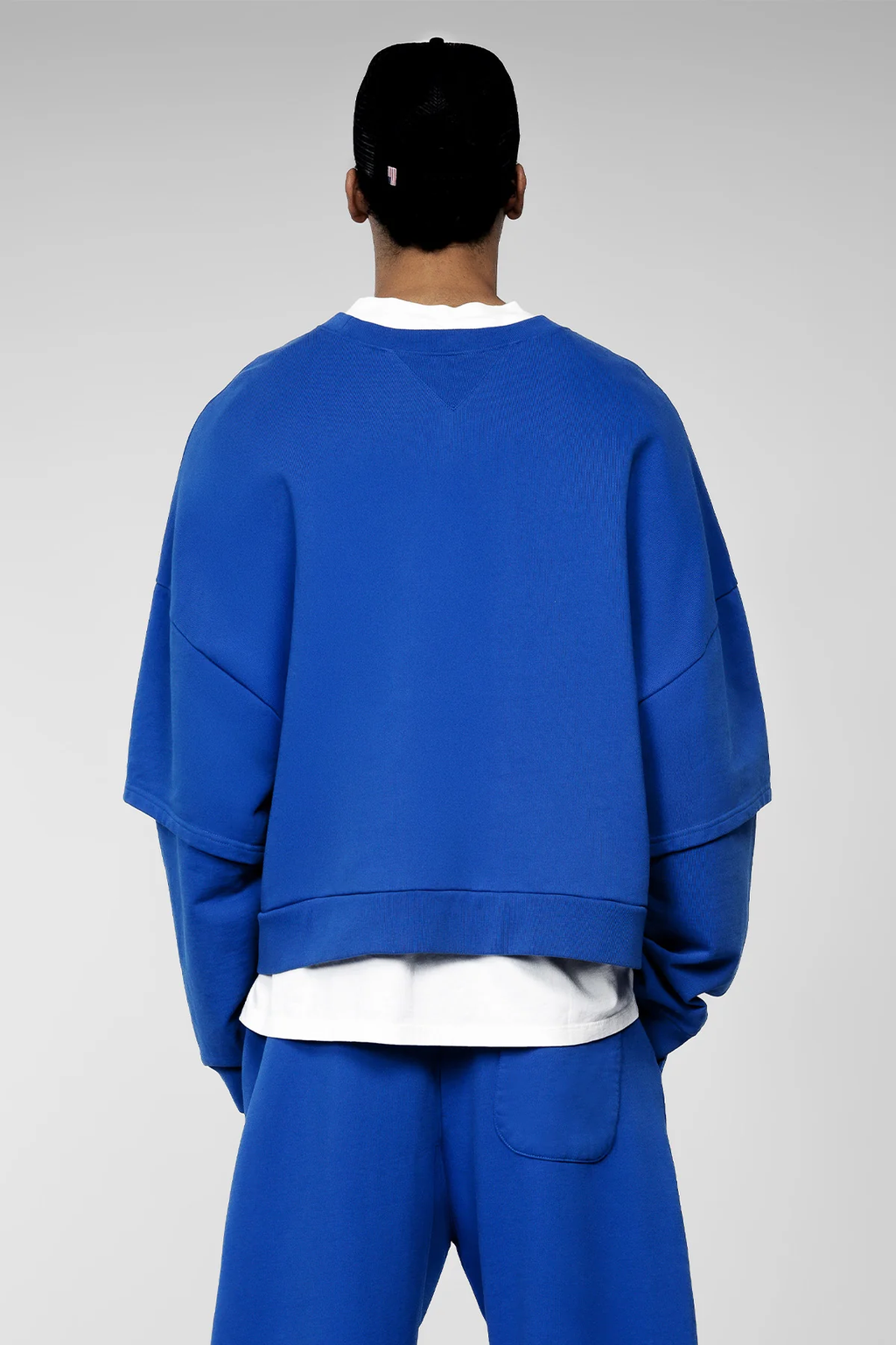 GYM CREW — Sweat col rond oversize en molleton épais - Electrik