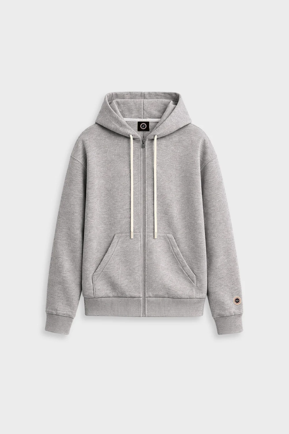 ICONIC ZIP UP — Veste zippée à capuche en molleton - Grey Marl