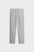 ICONIC STRAIGHT — Pantalon coupe droite en molleton - Grey Marl