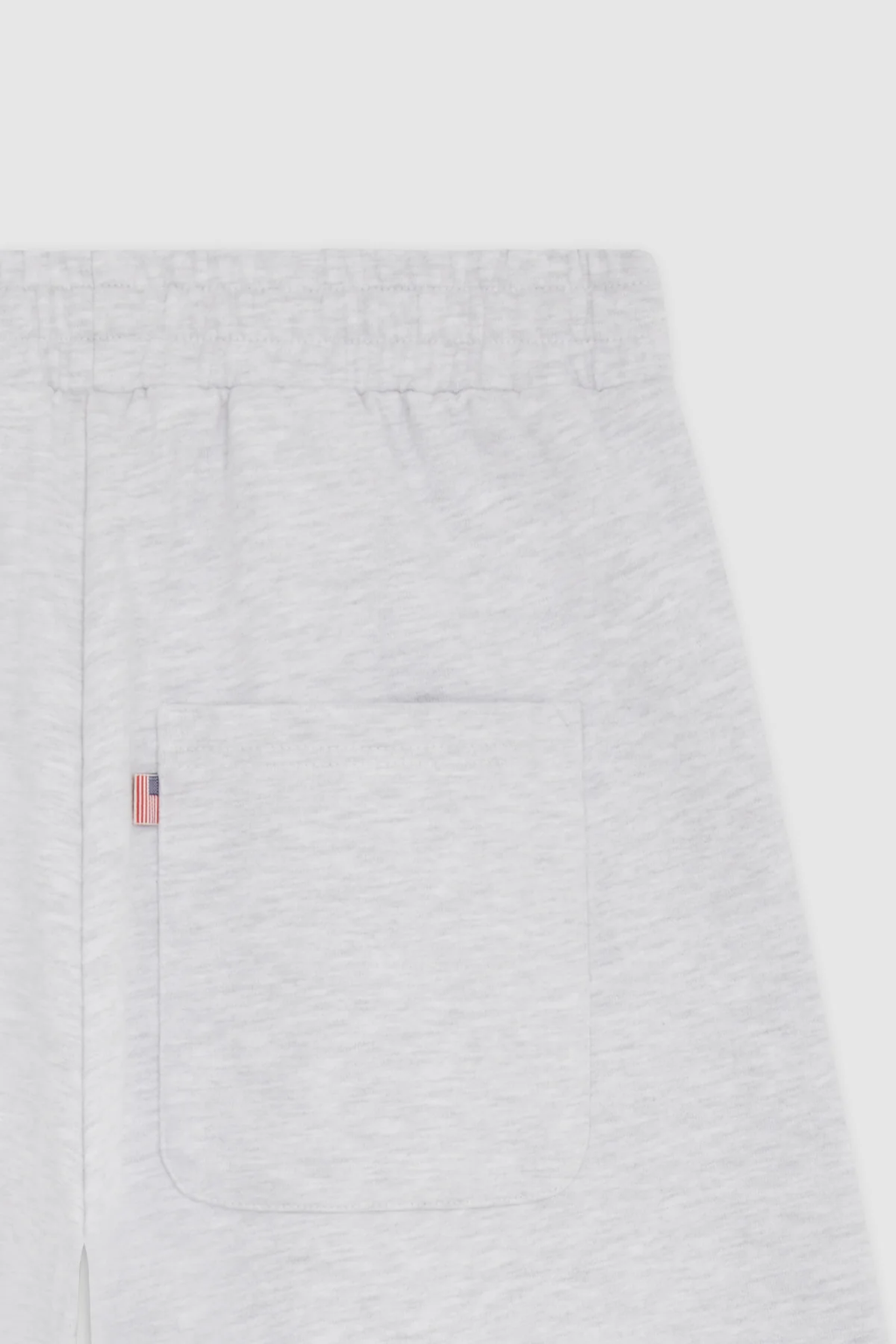 GYM SHORT — Short droit en molleton oversize - Ice Marl