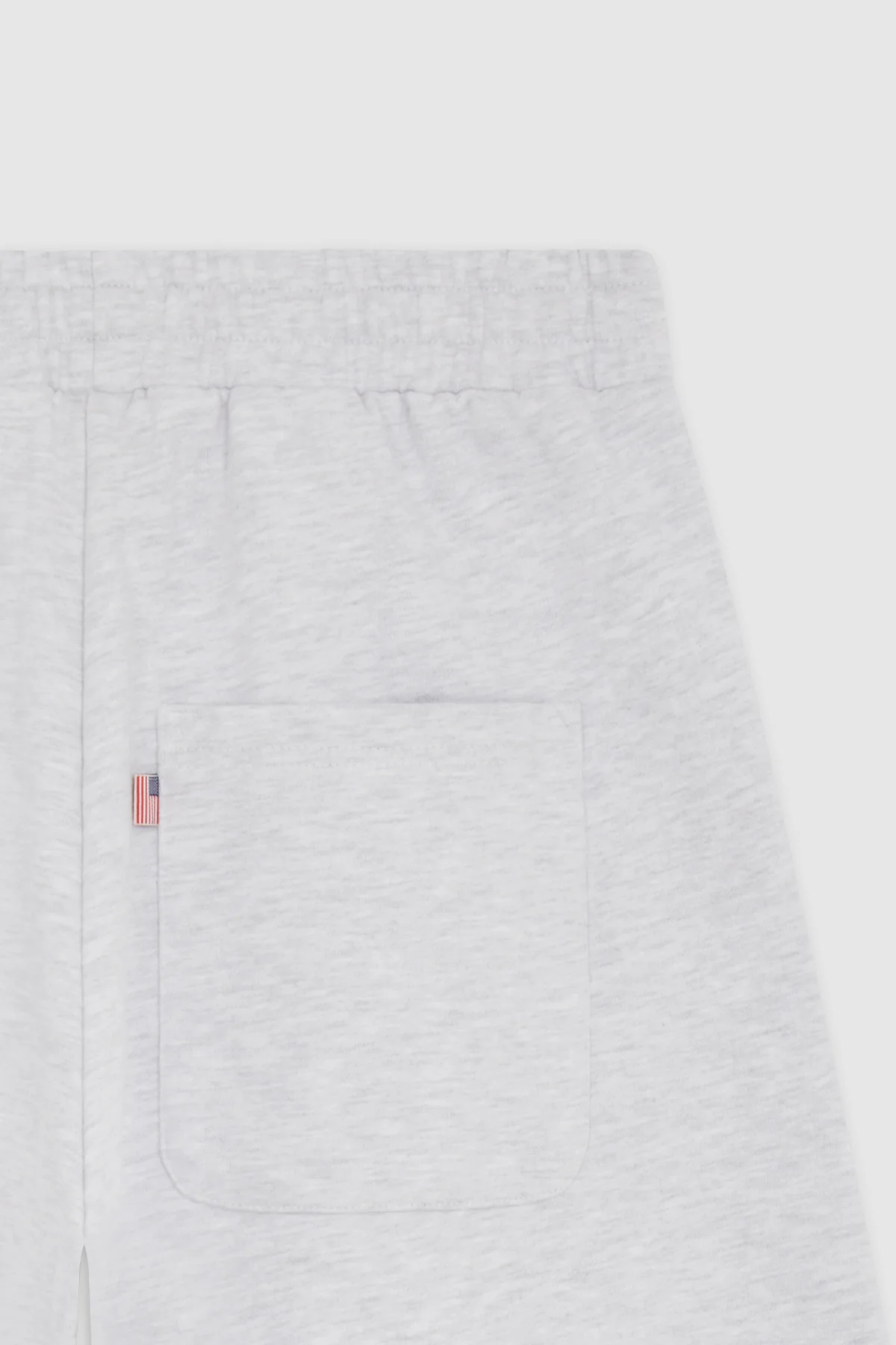 GYM SHORT — Short droit en molleton oversize - Ice Marl