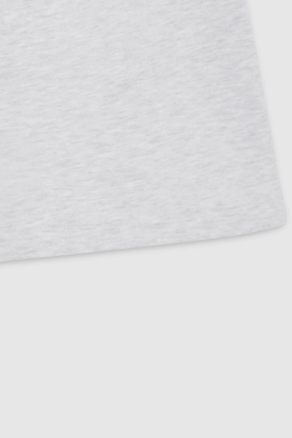 GYM SHORT — Short droit en molleton oversize - Ice Marl