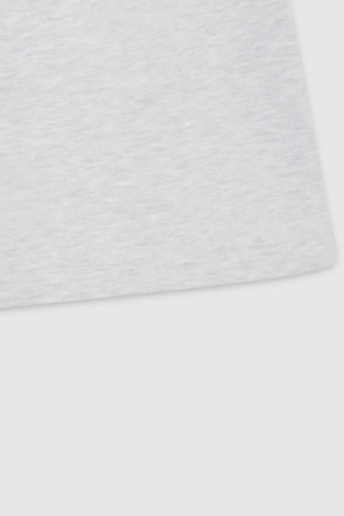 GYM SHORT — Short droit en molleton oversize - Ice Marl