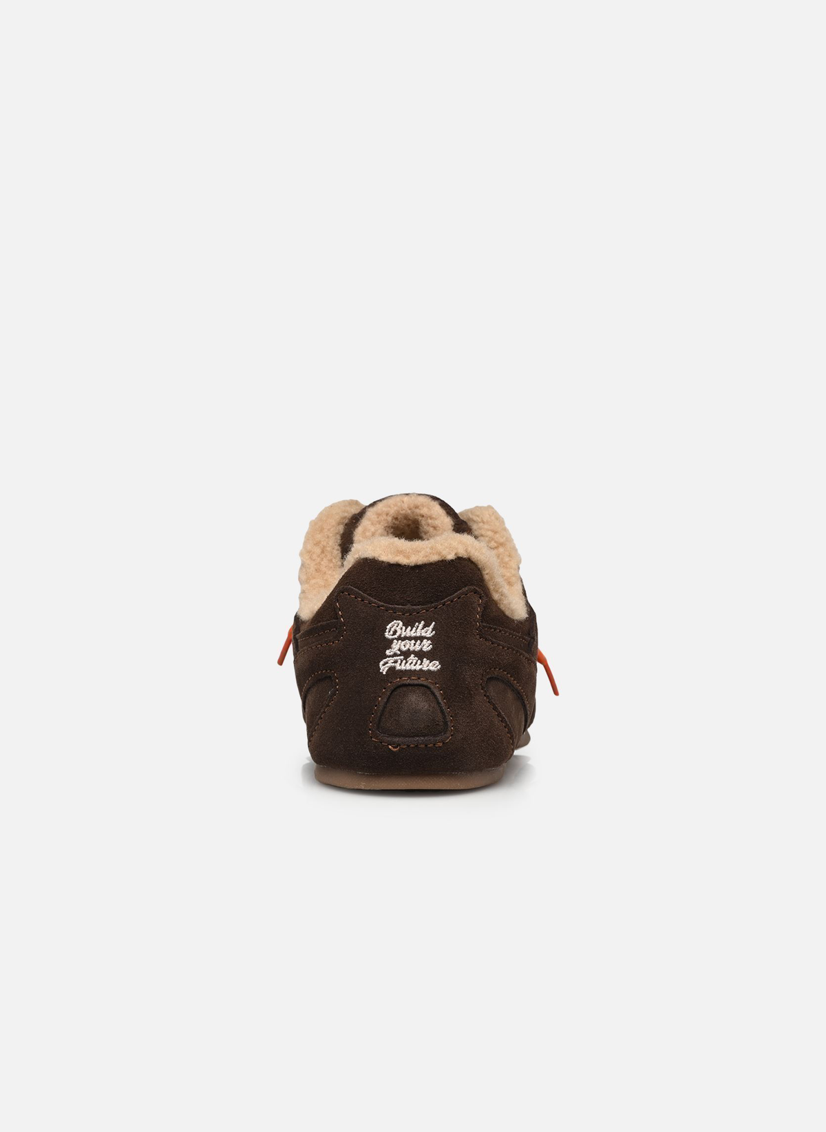 City Run Flat Dark Brown - Sherpa
