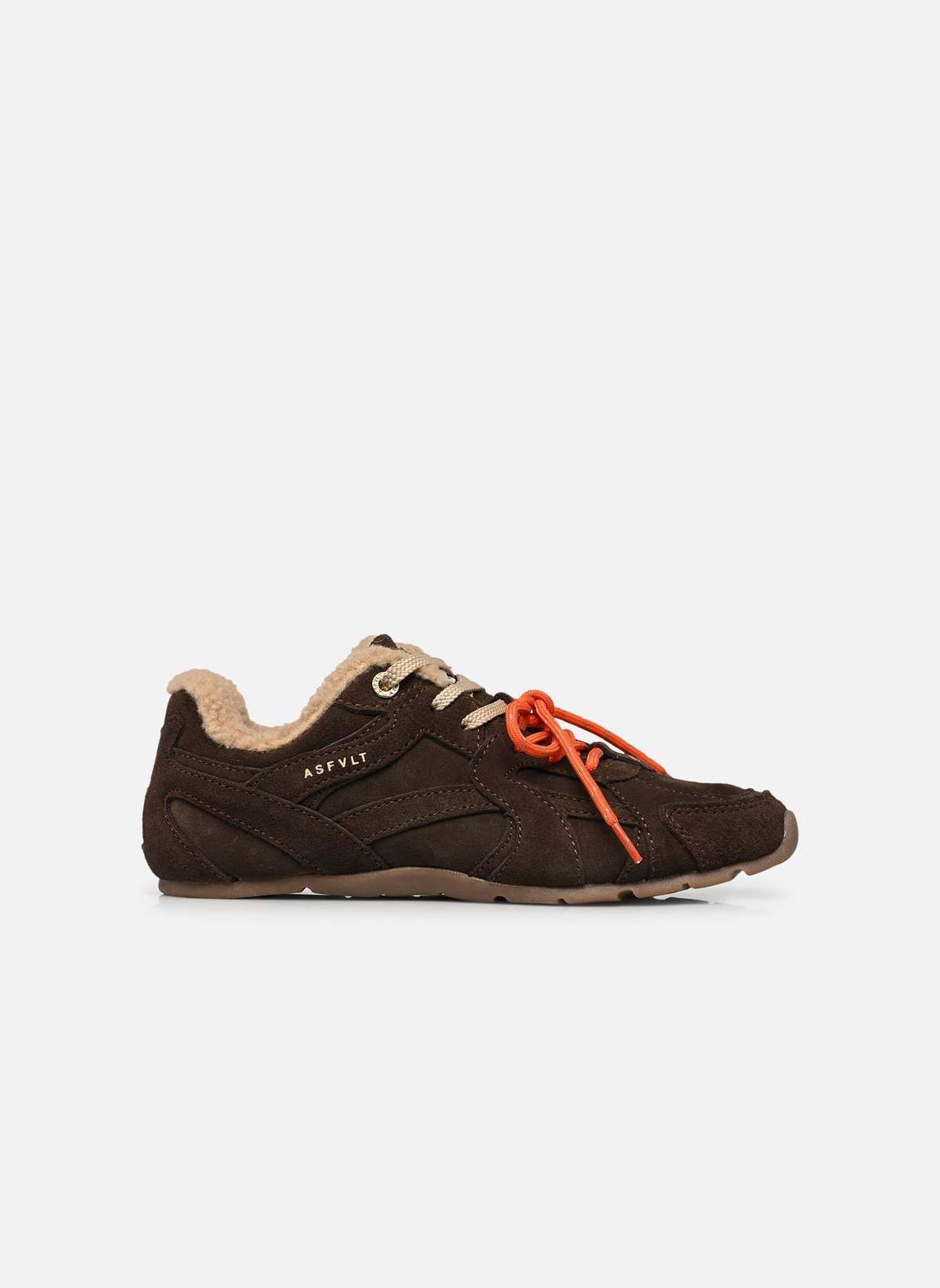 City Run Flat Dark Brown - Sherpa