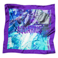 Foulard Aquarius (Verseau) — Fluorite - soie