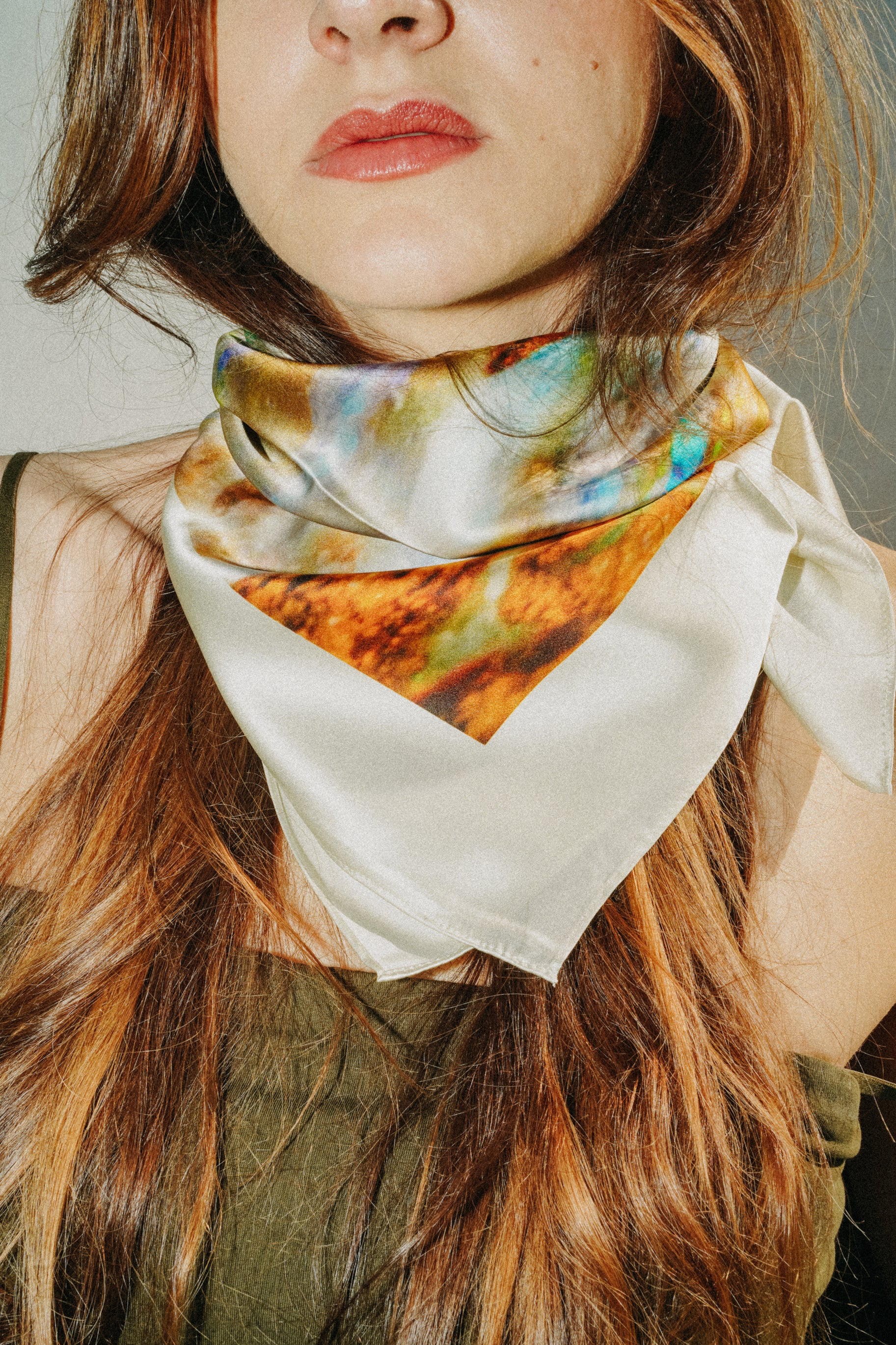 Foulard Libra (Balance) — Opale - Soie
