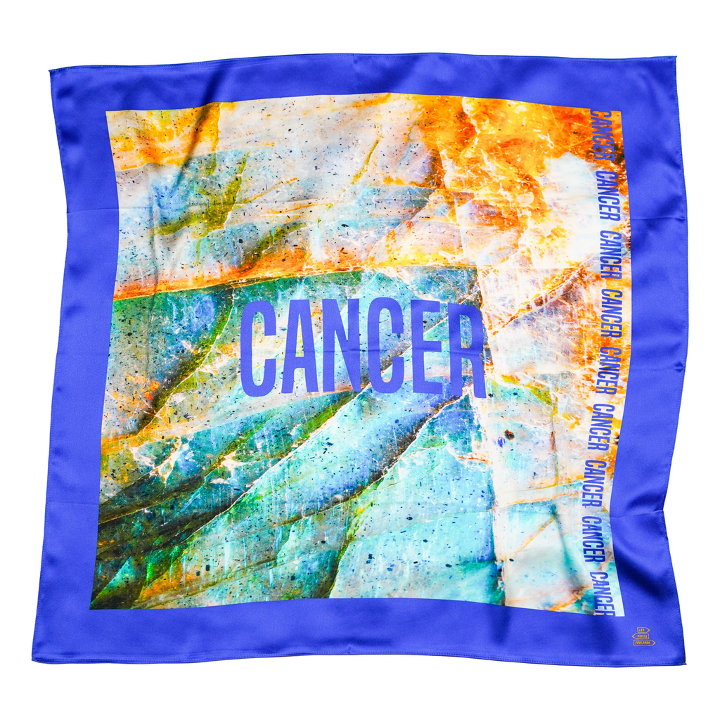 Foulard Cancer — Pierre de Lune - Soie