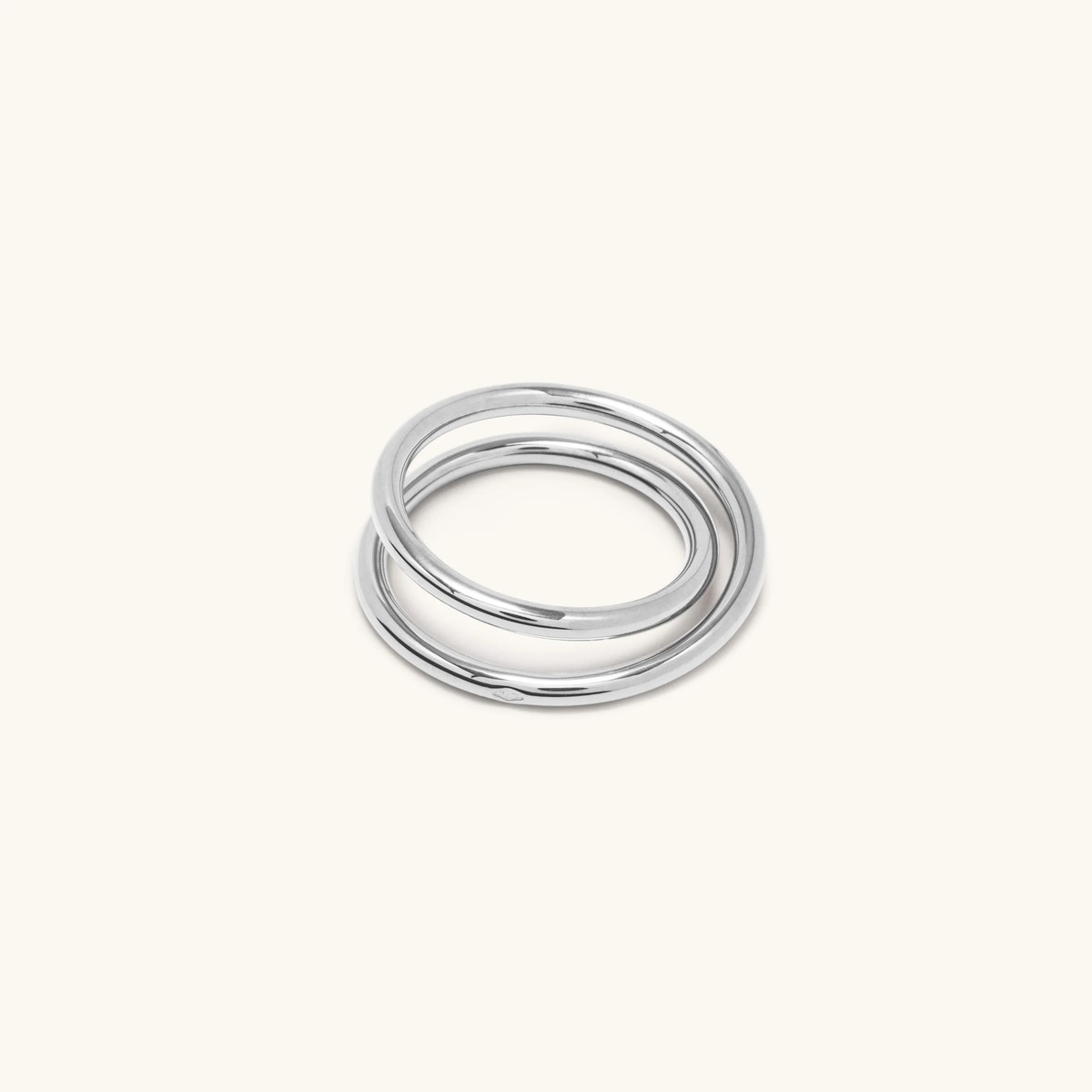 La Bague Double Spirale Argent 2.0