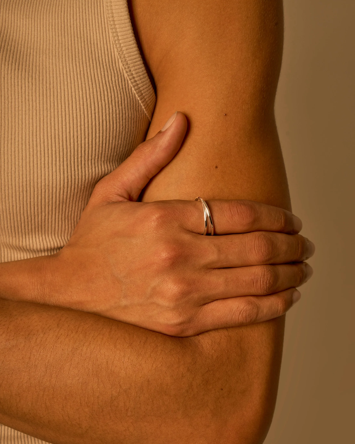 La Bague Double Spirale Argent 2.0