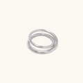 La Bague Double Spirale Argent 2.0