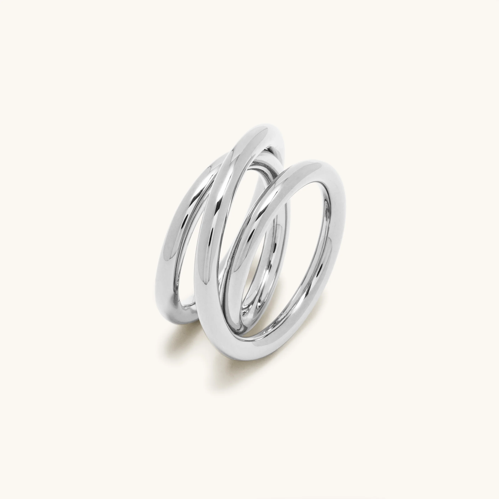 La Bague Triple Spirale Argent 3.0
