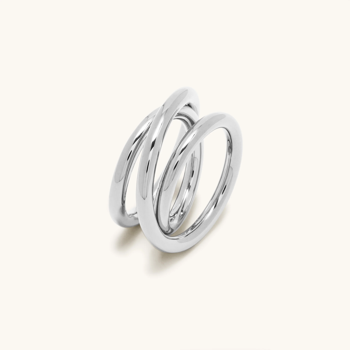 La Bague Triple Spirale Argent 3.0