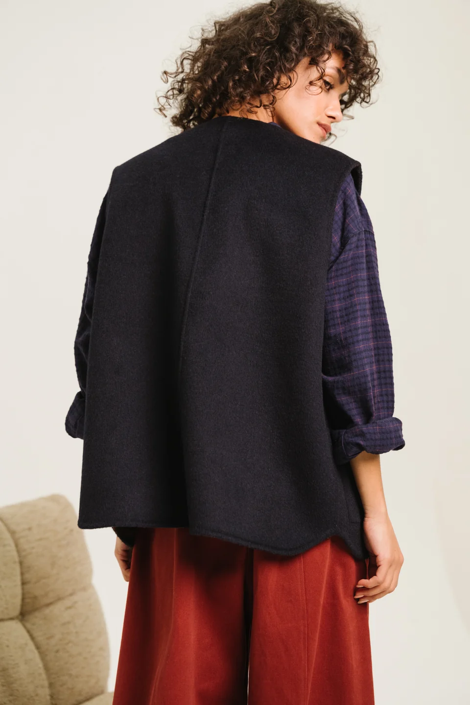 Gilet réversible Antonia – Check