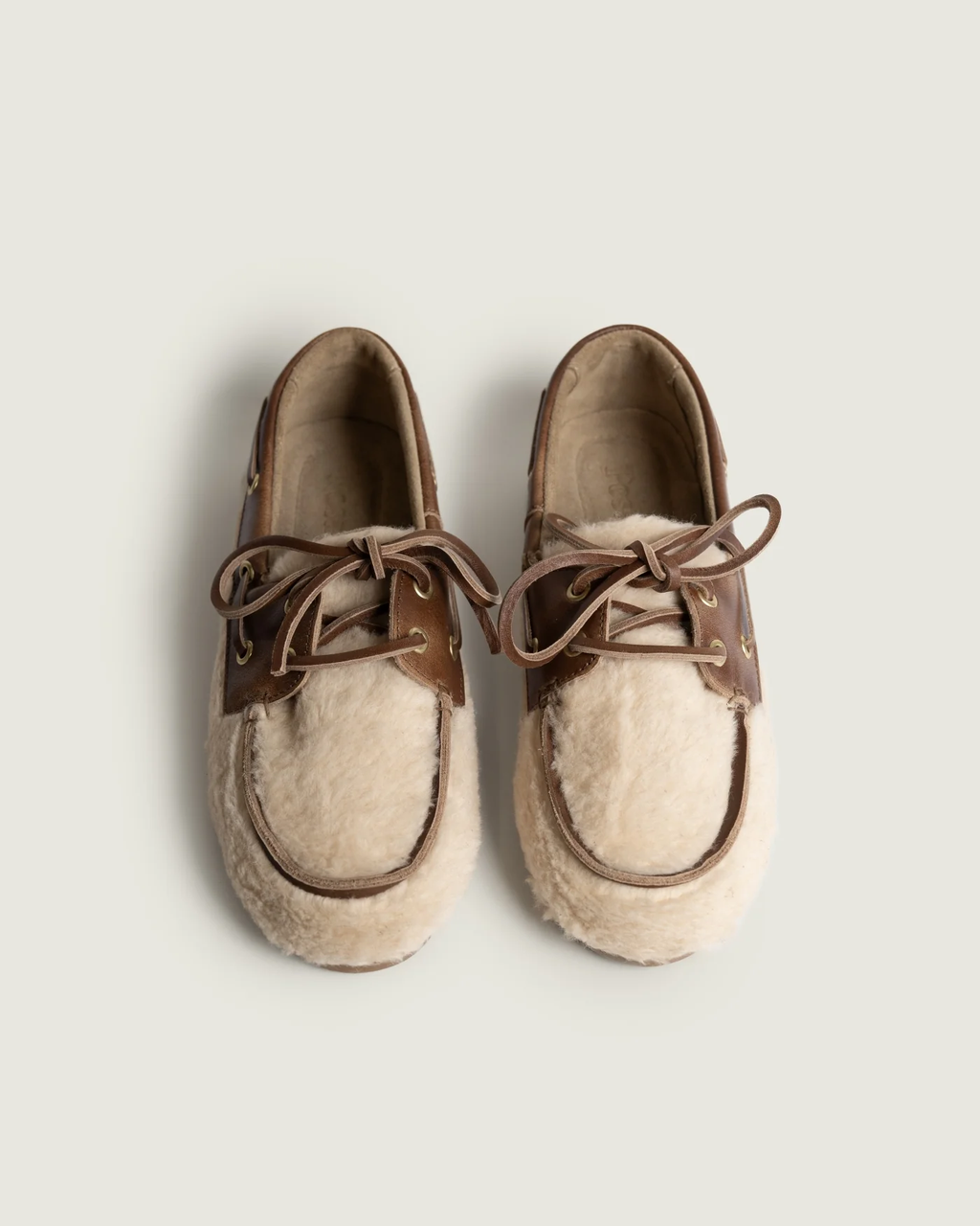 Boat Loafer Alpina -  Light Taupe & Brown