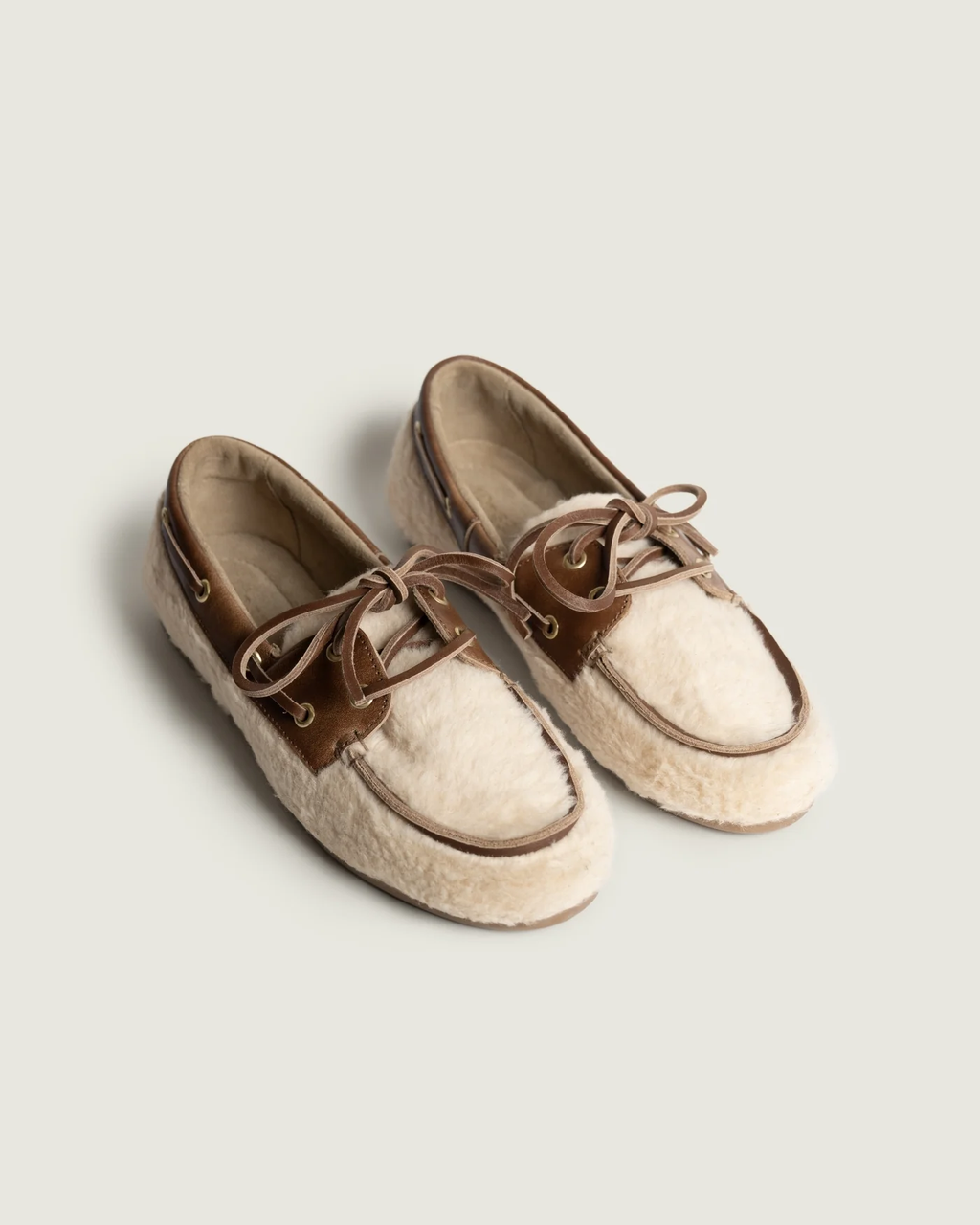 Boat Loafer Alpina -  Light Taupe & Brown