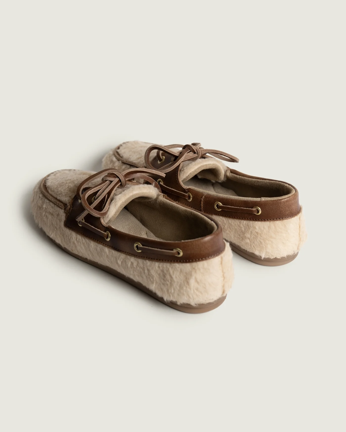 Boat Loafer Alpina -  Light Taupe & Brown