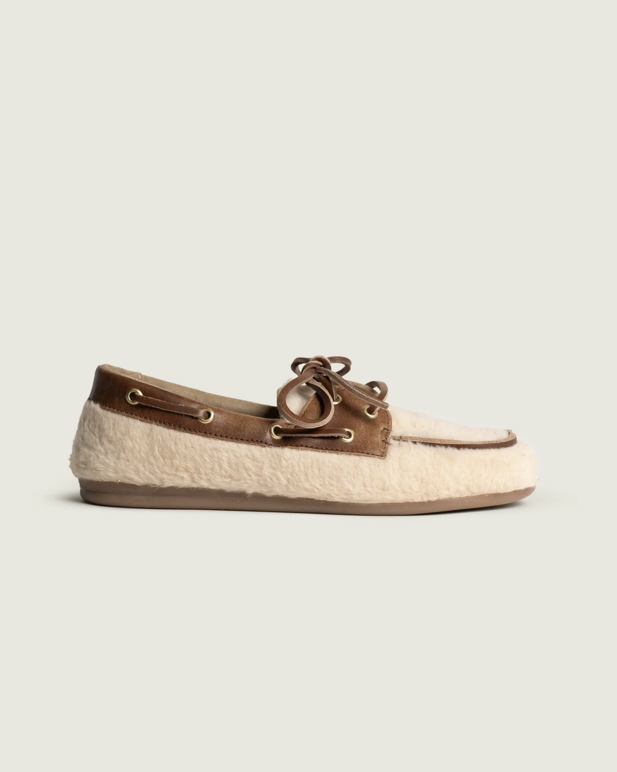 Boat Loafer Alpina -  Light Taupe & Brown