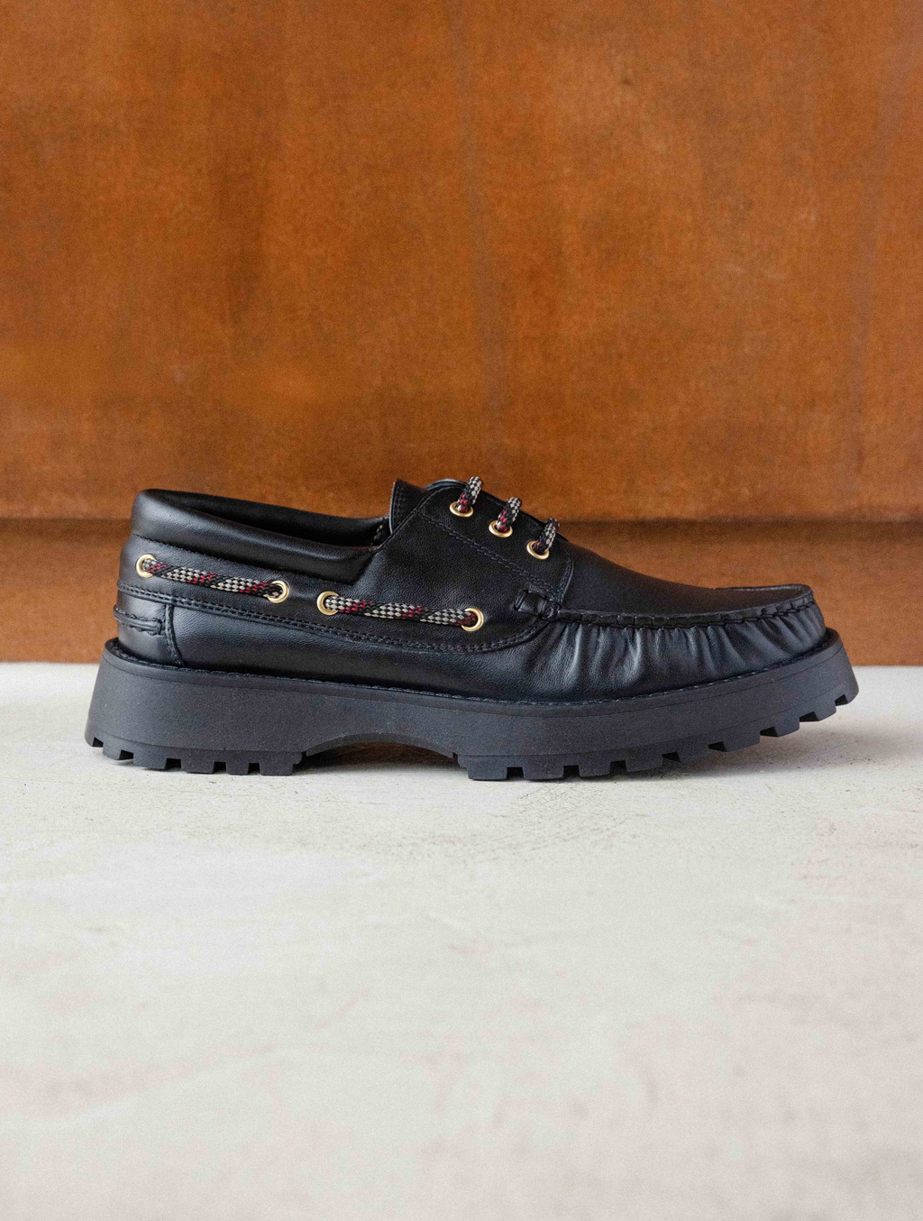 Benthe - Chaussure bâteau - Noir Passion