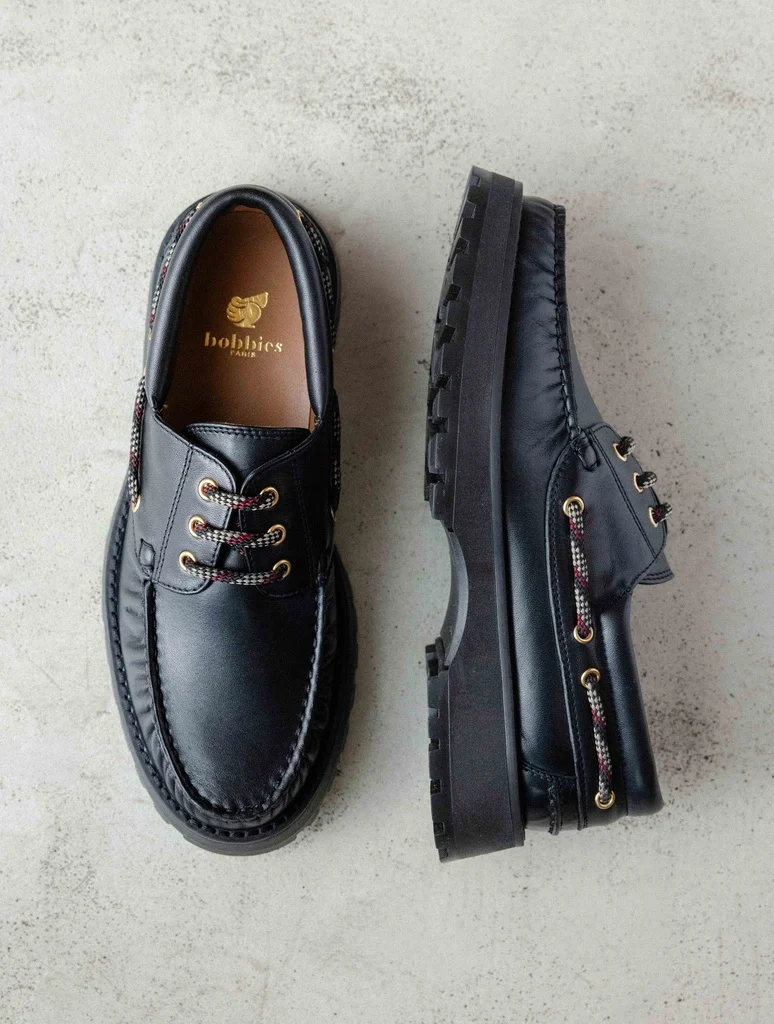 Benthe - Chaussure bâteau - Noir Passion