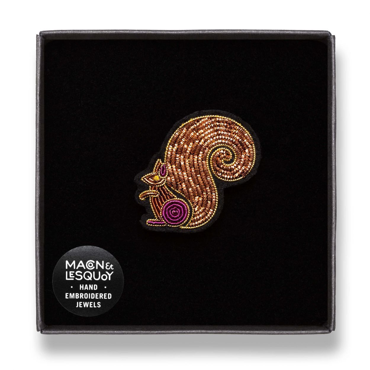 BROCHE ECUREUIL PANACHE