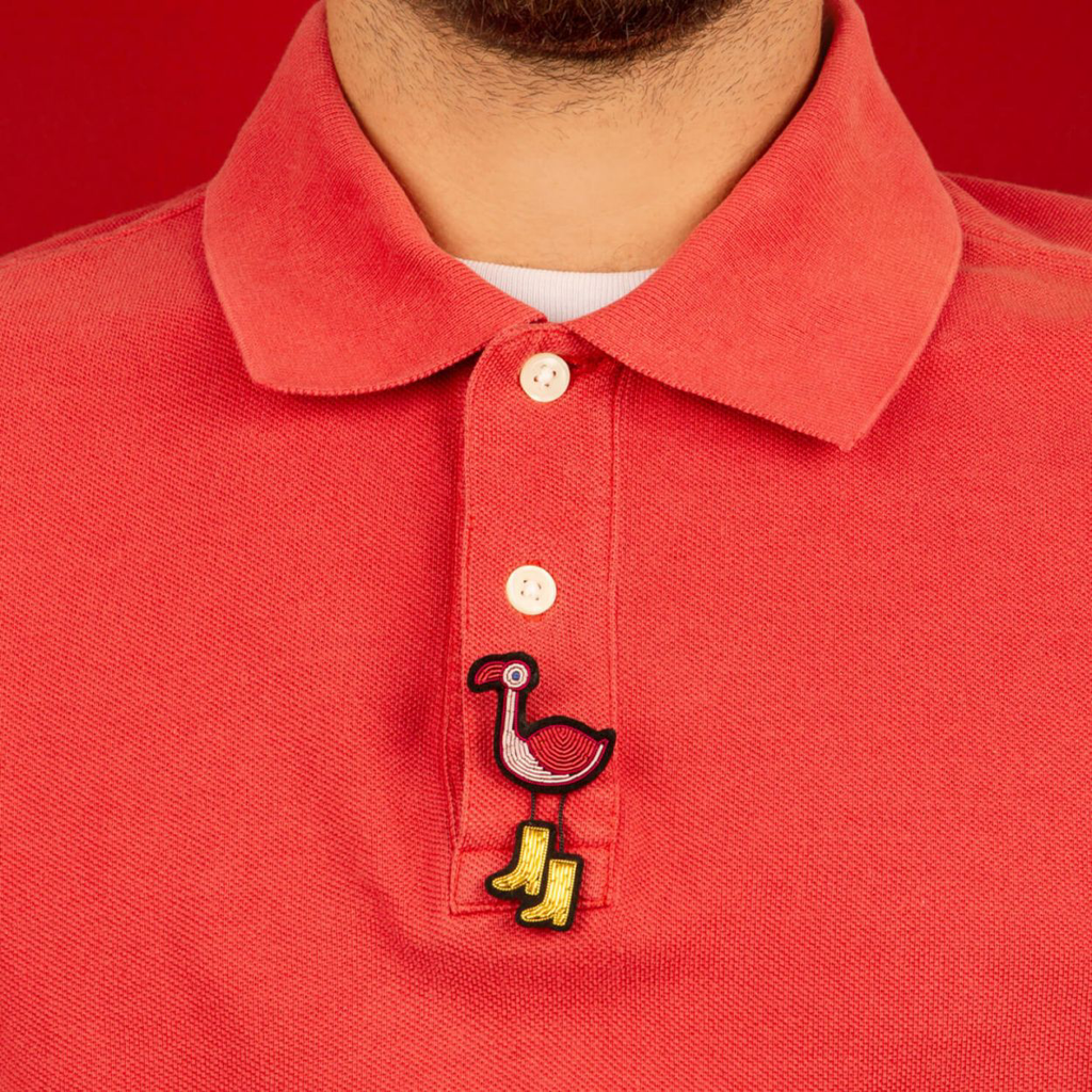 BROCHE FLAMANT GARDIEN