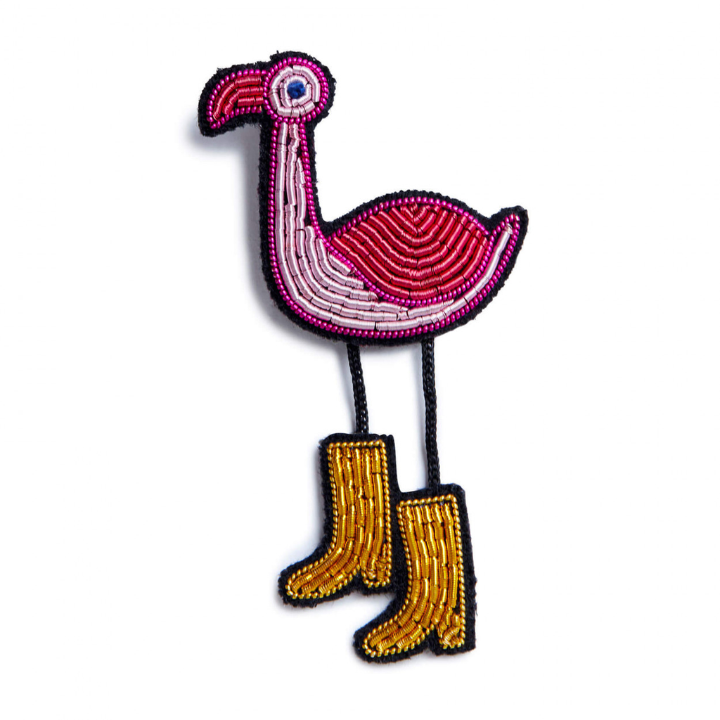 BROCHE FLAMANT GARDIEN