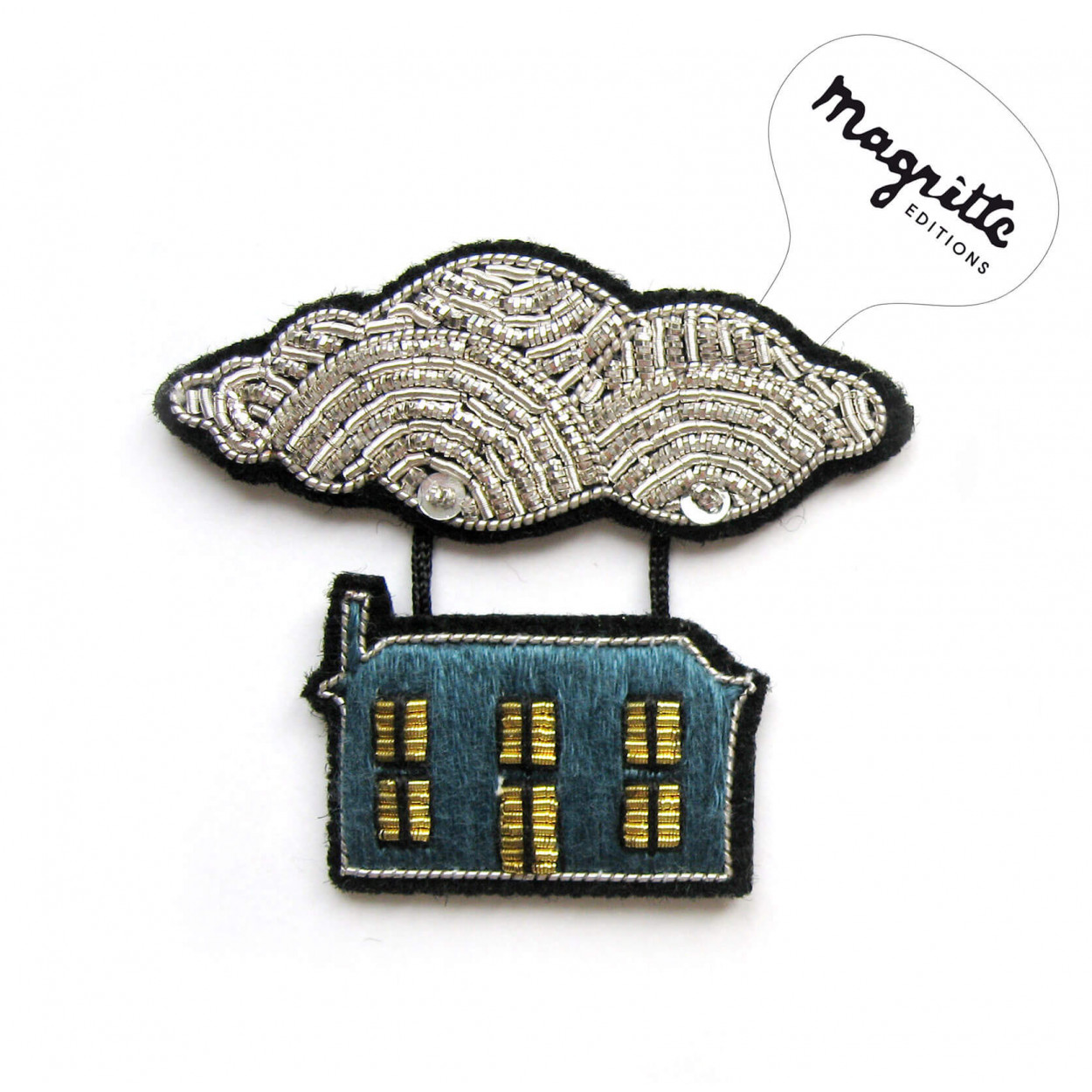 BROCHE MAISON VOLANTE - COLLAB' MAGRITTE