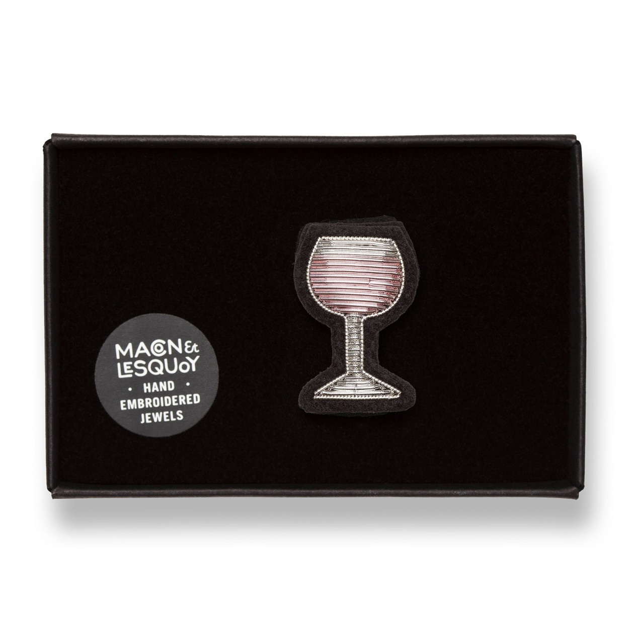 BROCHE VERRE VIN ROSÉ