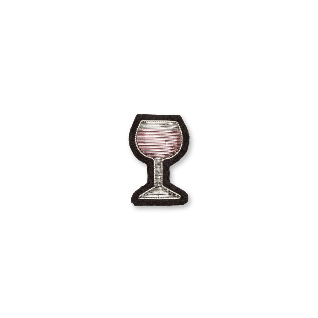 BROCHE VERRE VIN ROSÉ