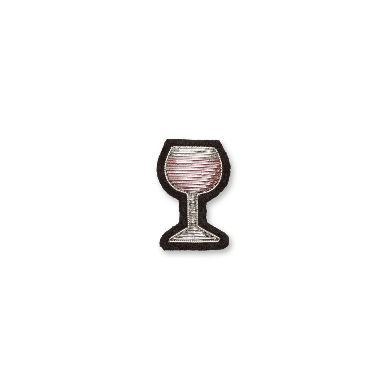 BROCHE VERRE VIN ROSÉ