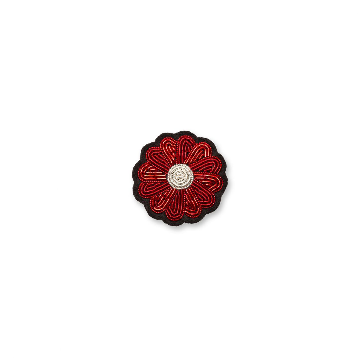 BROCHE MINI MARGUERITE ROUGE