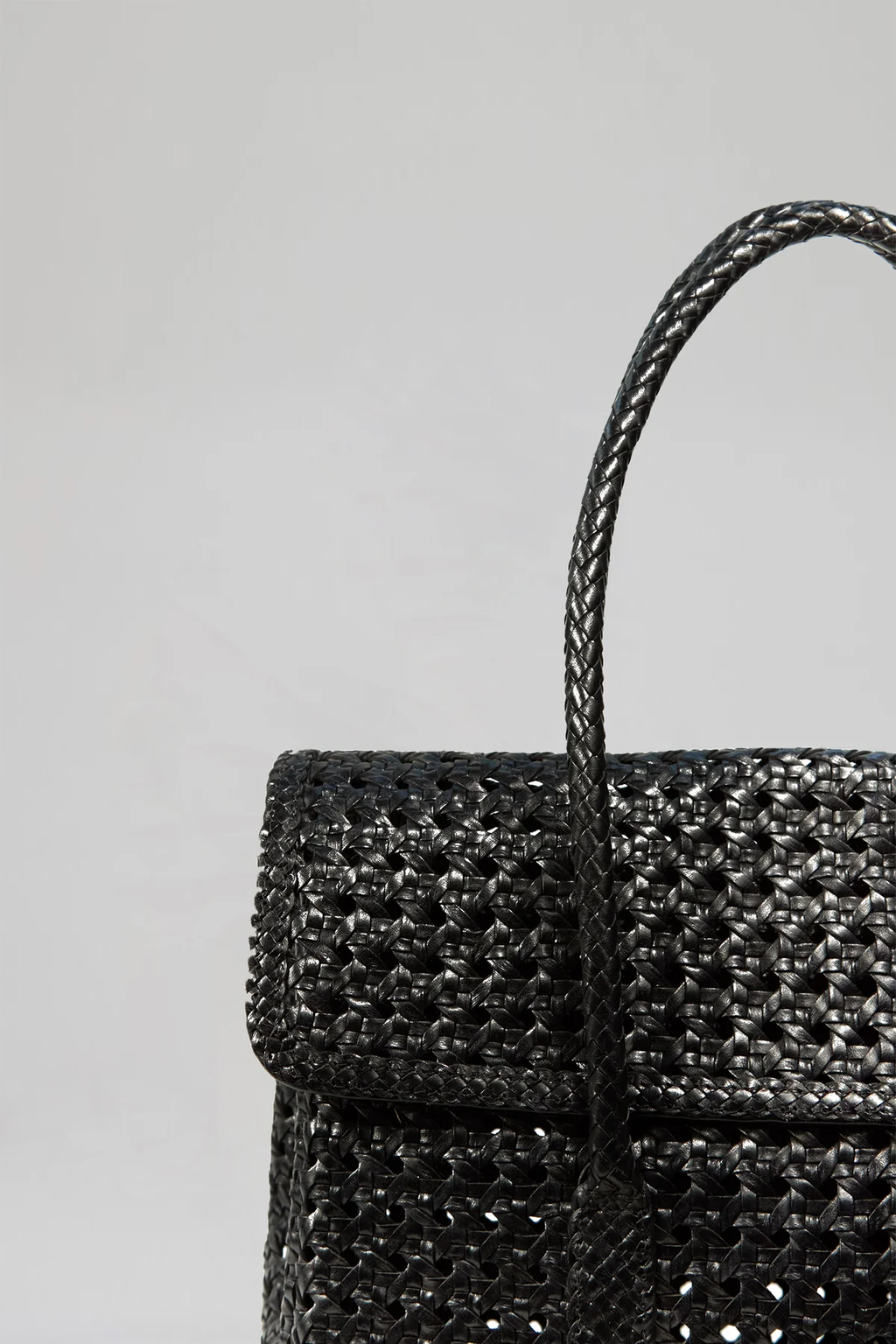 VIOLETTE PETIT CUIR - SAC TRESSE
