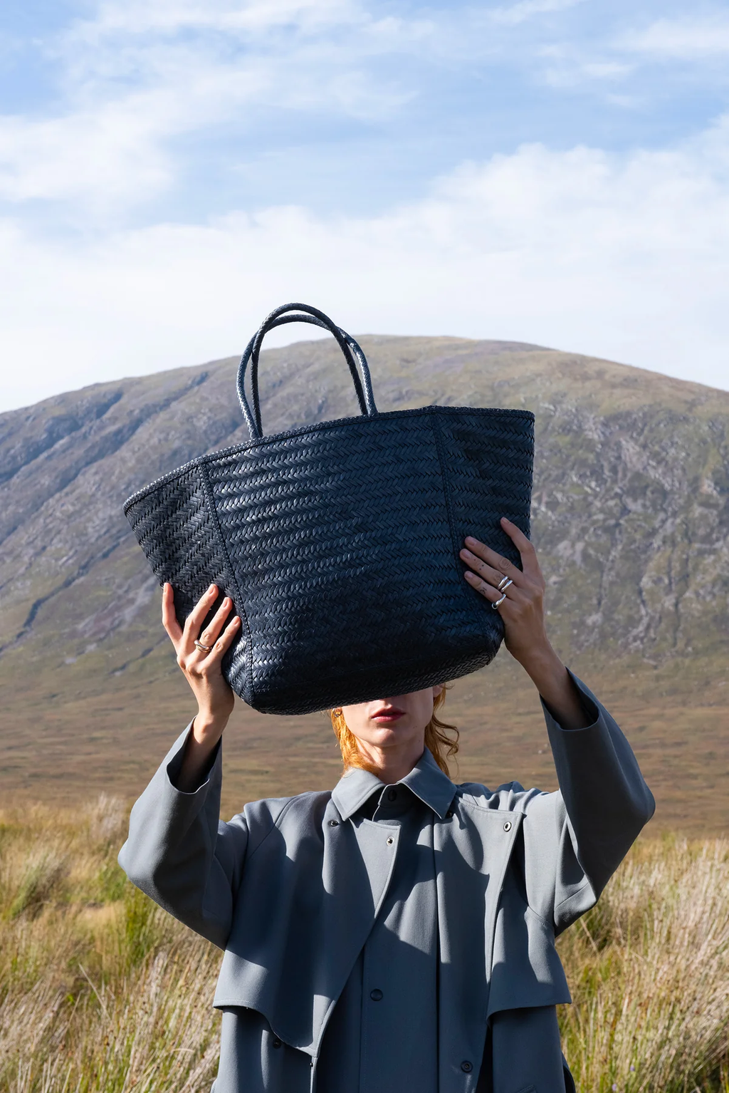 JANVIER CUIR GRAND - SAC TRESSE