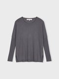 PULL PONCHO ASTRID - DARK GREY MELANGE