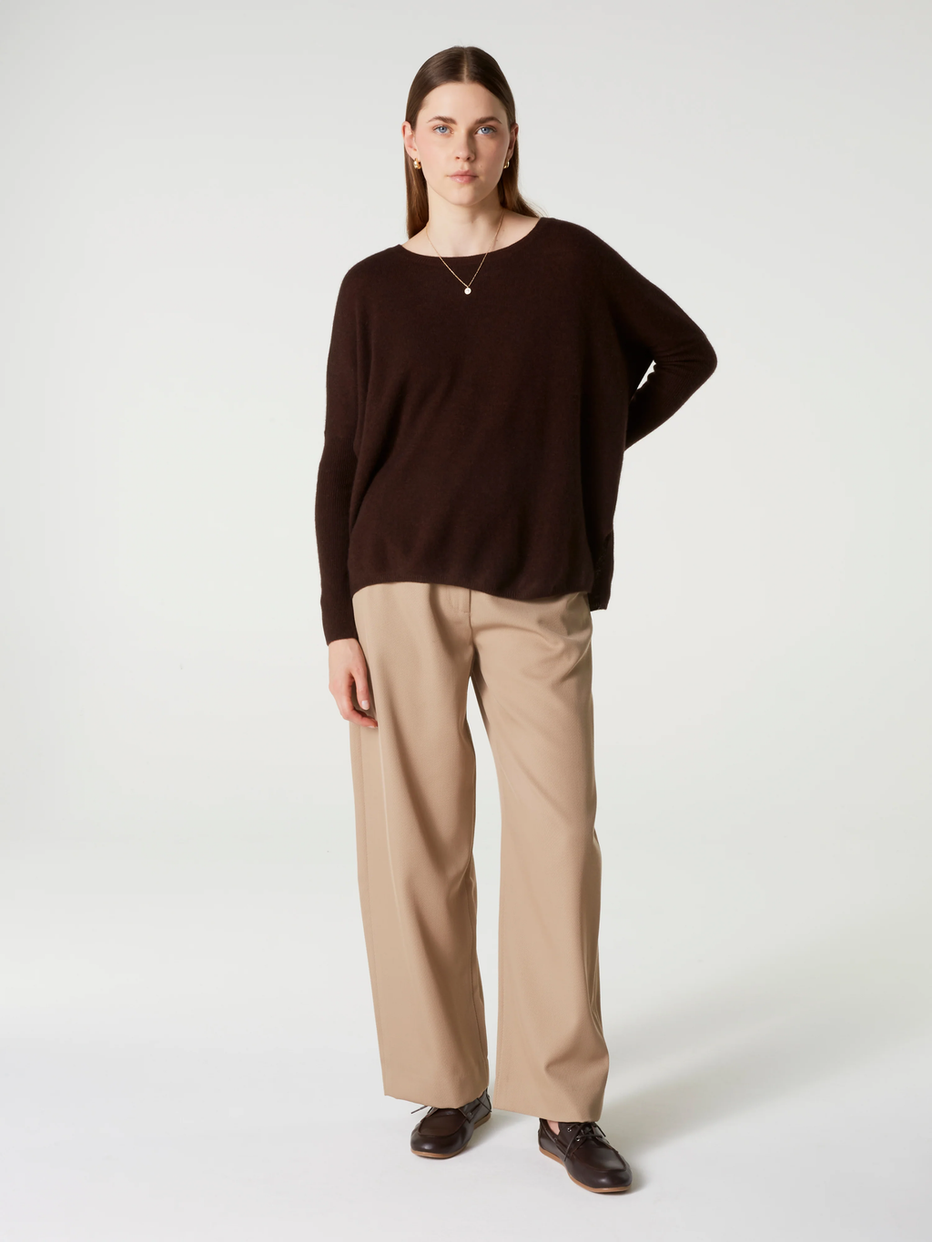 PULL PONCHO ASTRID - BROWNIE