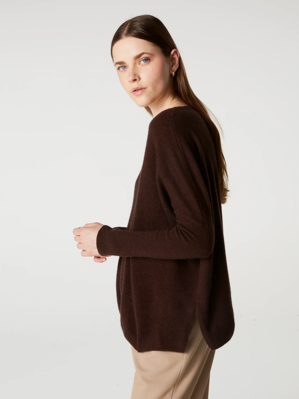 PULL PONCHO ASTRID - BROWNIE