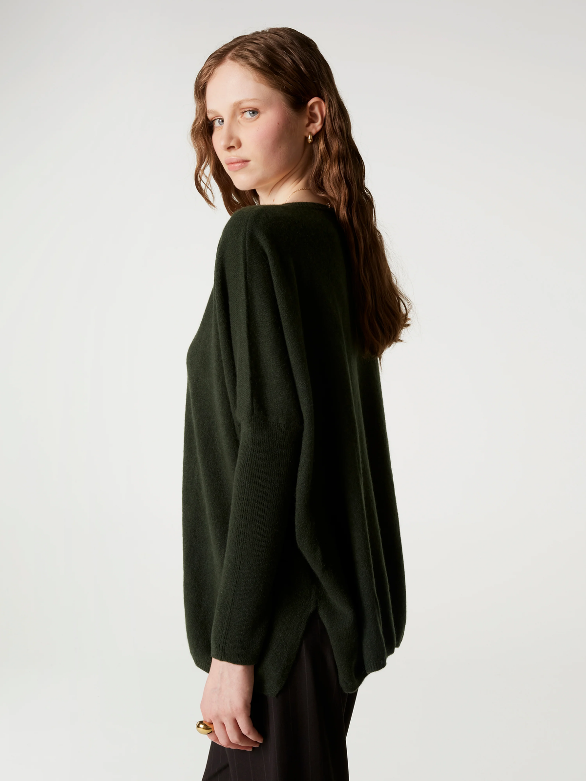 PULL PONCHO CAMILLE - DARK ARTICHOKE