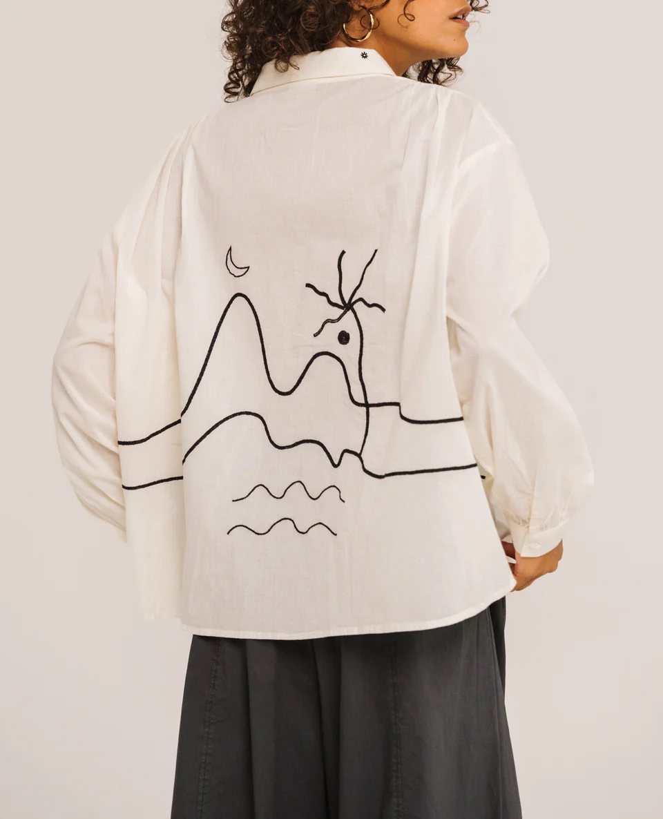 ALI CASA - CHEMISE - VOILE DE COTON BRODÉE