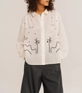 ALI CASA - CHEMISE - VOILE DE COTON BRODÉE