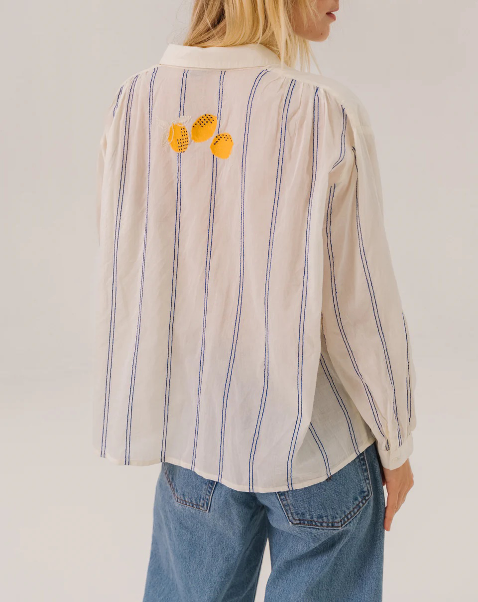 Ali Limone – Chemise - Voile de coton brodé