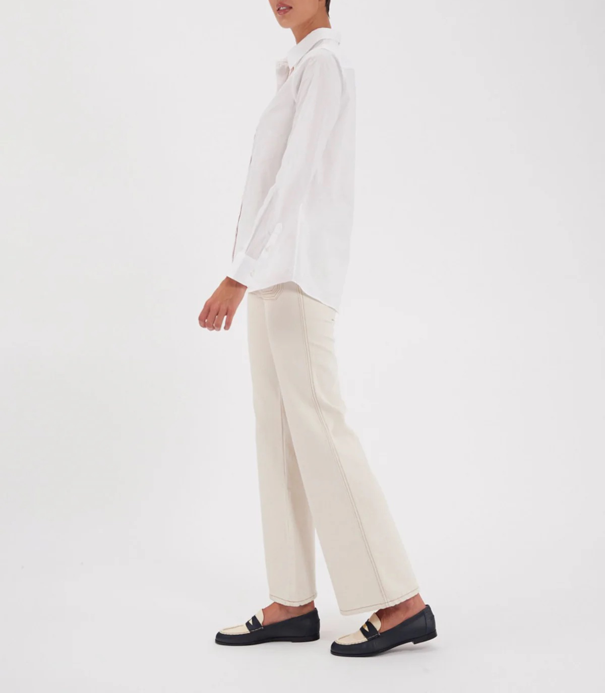 Jean Rick – Coupe Flare × Atelier Notify - Ecru