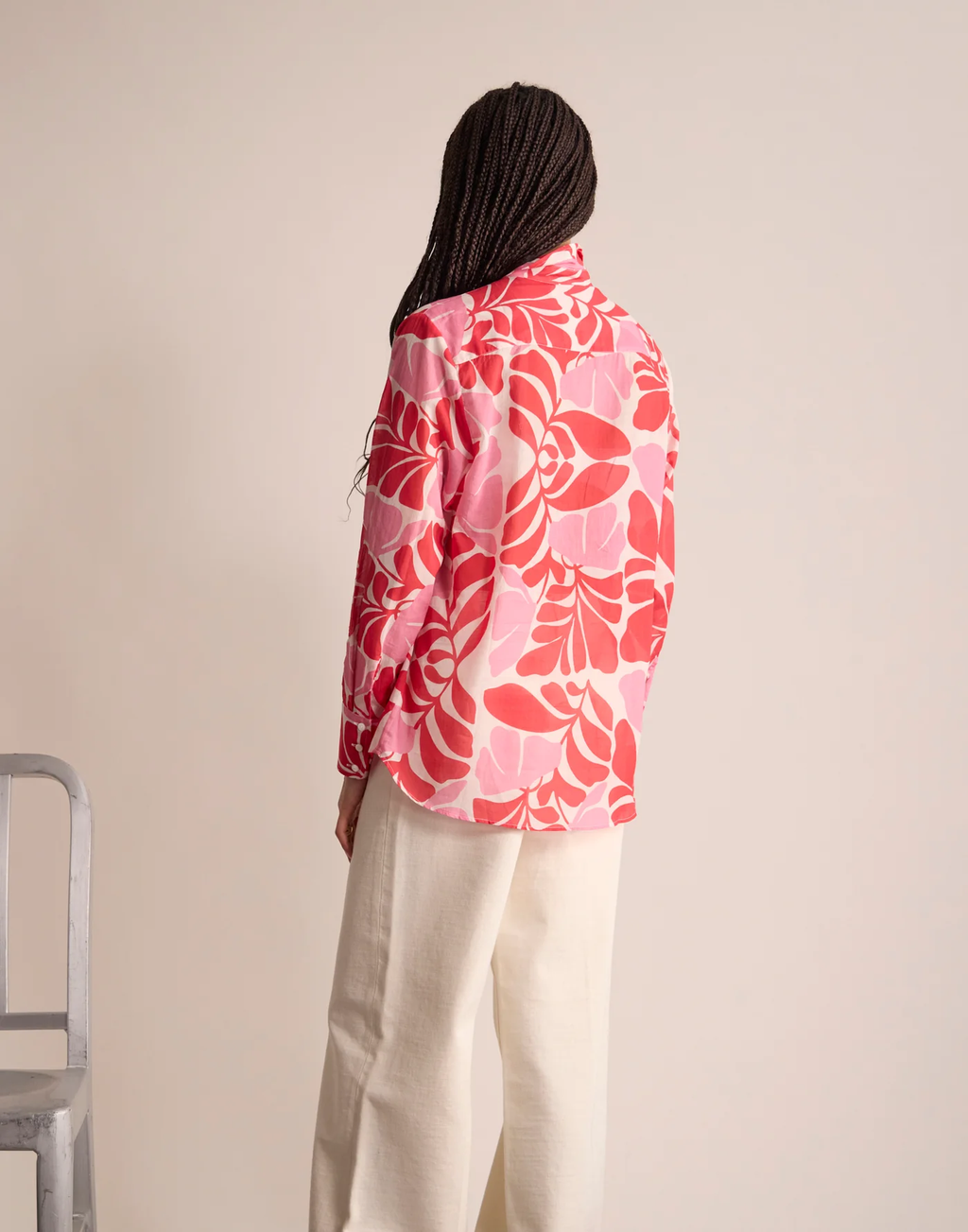 Chemise Maureena – Red Pink (imprimée)
