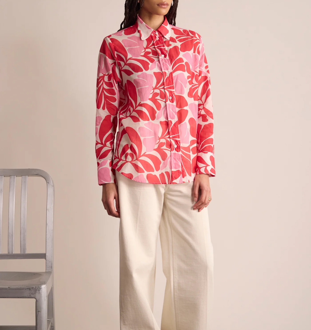 Chemise Maureena – Red Pink (imprimée)
