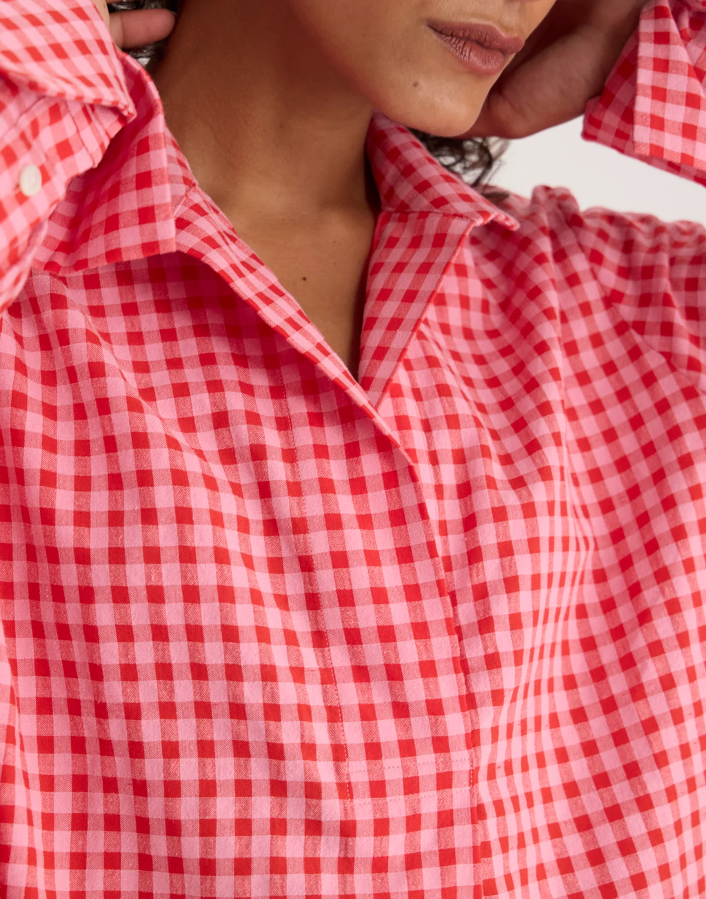 Robe Noella – Vichy Red Pink